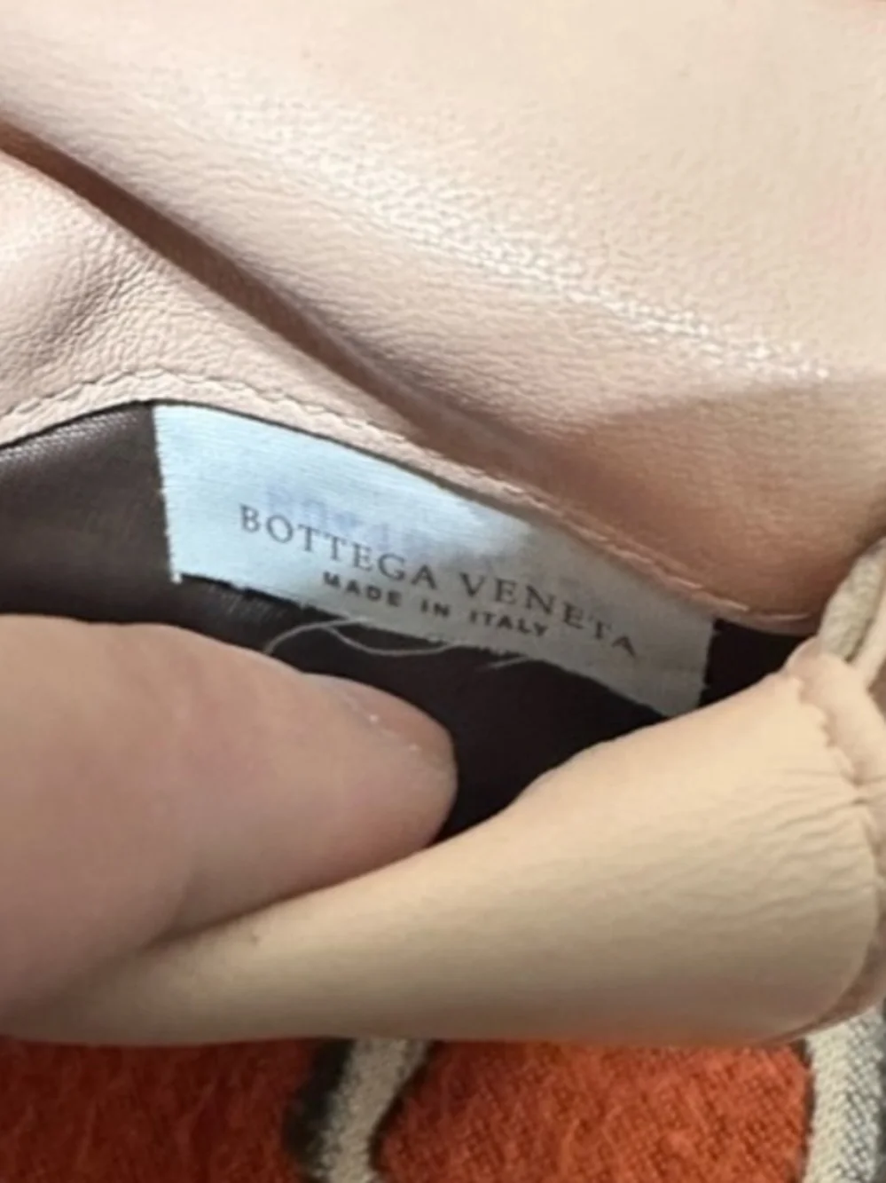 Bottega Veneta Cream Intrecciato Snap Card Case